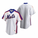 Men's Nike New York Mets Blank White Cooperstown Collection Home Stitched Baseball Jersey