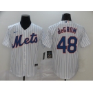 Nike Men's New York Mets #48 Jacob deGrom White Alternate Home Cool Base Baseball Jersey