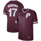 Men's Nike Philadelphia Phillies #17 Rhys Hoskins Red M&N Jersey