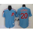 Men's Nike Philadelphia Phillies #20 Mike Schmidt Blue Retro Stitched Baseball Jersey