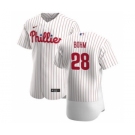 Men's Nike Philadelphia Phillies #28 Alec Bohm White Home 2020 Authentic Player Baseball Jersey