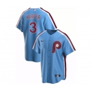 Men's Nike Philadelphia Phillies #3 Bryce Harper Blue Stitched Baseball Jersey