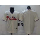 Men's Nike Philadelphia Phillies Blank Cream Alternate Stitched Baseball Jersey