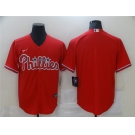 Men's Nike Philadelphia Phillies Blank Red Alternate Stitched Baseball Jersey