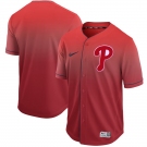 Men's Nike Philadelphia Phillies Blank Red Drift Fashion MLB Jersey