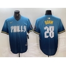 Men's Philadelphia Phillies #28 Alec Bohm Blue 2024 City Player Number Cool Base Stitched Jersey