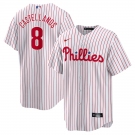 Men's Philadelphia Phillies #8 Nick Castellanos White Stitched MLB Cool Base Nike Jersey New