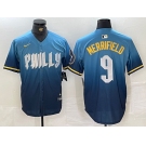 Men's Philadelphia Phillies #9 Whit Merrifield Blue 2024 City Connect Limited Stitched Jersey