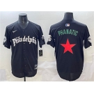 Men's Philadelphia Phillies Black Gothic Phanatic Vapor Limited Stitched Jersey