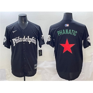 Men's Philadelphia Phillies Black Gothic Phanatic Vapor Limited Stitched Jersey