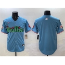 Men's Philadelphia Phillies Blank Light Blue Phanatic Limited Stitched Jersey