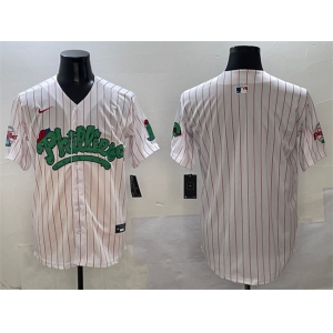 Mens Philadelphia Phillies Blank White Phanatic Limited Stitched Jersey