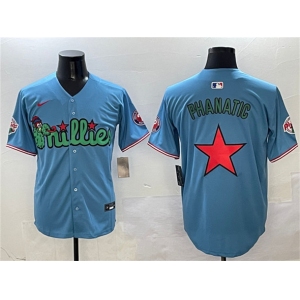 Men's Philadelphia Phillies Light Blue Phanatic Limited Stitched Jersey
