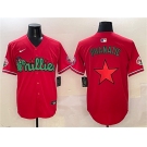 Men's Philadelphia Phillies Red Phanatic Limited Stitched Jersey