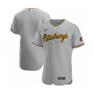 Men's Nike Pittsburgh Pirates 2020 Gray Road Authentic Team Baseball Jersey