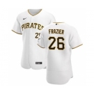 Men's Nike Pittsburgh Pirates #26 Adam Frazier White Home 2020 Authentic Player Baseball Jersey