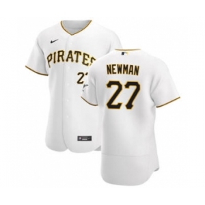 Men's Nike Pittsburgh Pirates #27 Kevin Newman White Home 2020 Authentic Player Baseball Jersey