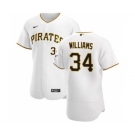 Men's Nike Pittsburgh Pirates #34 Trevor Williams White Home 2020 Authentic Player Baseball Jersey