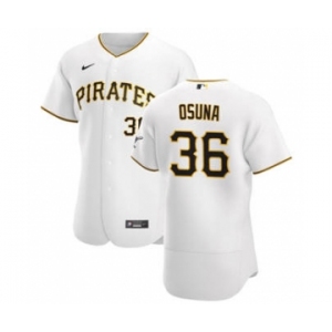 Men's Nike Pittsburgh Pirates #36 Jose Osuna White Home 2020 Authentic Player Baseball Jersey