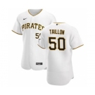 Men's Nike Pittsburgh Pirates #50 Jameson Taillon White Home 2020 Authentic Player Baseball Jersey