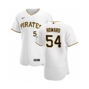 Men's Nike Pittsburgh Pirates #54 Sam Howard White Home 2020 Authentic Player Baseball Jersey