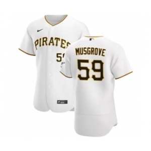 Men's Nike Pittsburgh Pirates #59 Joe Musgrove White Home 2020 Authentic Player Baseball Jersey