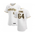 Men's Nike Pittsburgh Pirates #64 Phillip Evans White Home 2020 Authentic Player Baseball Jersey