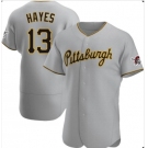 Men's Pittsburgh Pirates #13 KeBryan Hayes Gray Flex Base Stitched Jersey