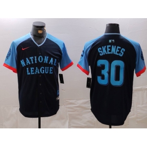 Men's Pittsburgh Pirates #30 Paul Skenes Navy 2024 All Star Limited Stitched Jersey