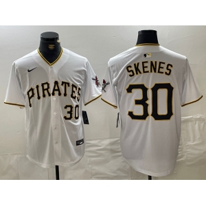 Men's Pittsburgh Pirates #30 Paul Skenes Nike White Home Limited Player Jersey