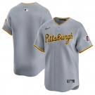 Men's Pittsburgh Pirates Blank Gray Away Limited Baseball Stitched Jersey