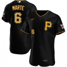 Pittsburgh Pirates #6 Starling Marte Men's Nike Black Alternate 2020 Authentic Player MLB Jersey