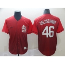 Men's Nike St. Louis Cardinals #46 Goldschmidt Red Drift Fashion MLB Jersey