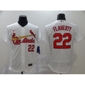 Men's Nike St. Louis Cardinals#22 Jack Flaherty White Flex Base Home Stitched Baseball Jersey