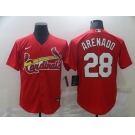 Men's Nike St. Louis Cardinals#28 Nolan Arenado Red Cool Base Home Stitched Baseball Jersey