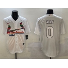 Men's St. Louis Cardinals #0 Masyn Winn White Cool Base Stitched Baseball Jersey