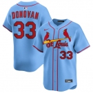 Men's St. Louis Cardinals #33 Brendan Donovan Blue Alternate Limited Stitched Baseball Jersey