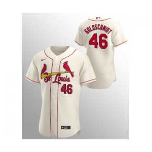 Men's St. Louis Cardinals #46 Paul Goldschmidt Cream Flex Base Stitched MLB Jersey