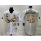 Men's St Louis Cardinals #46 Paul Goldschmidt Number White 2022 All Star Stitched Cool Base Nike Jersey