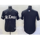 Men's St. Louis Cardinals Blank Black 'Gothic Legacy Edition' Vapor Premier Limited Stitched Baseball Jersey