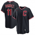 Men's Cleveland Guardians #11 José Ramírez Navy 2025 Alternate Limited Stitched Baseball Jersey