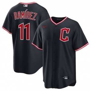 Men's Cleveland Guardians #11 José Ramírez Navy 2025 Alternate Limited Stitched Baseball Jersey