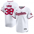 Men's Cleveland Guardians #38 Steven Kwan White Home Limited Stitched Baseball Jersey