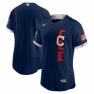 Men's Cleveland Indians Blank Nike Navy 2021 MLB All-Star  Authentic Jersey