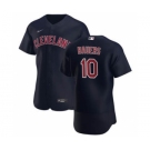 Men's Nike Cleveland Indians #10 Jake Bauers Navy Alternate 2020 Authentic Player Baseball Jersey