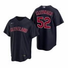 Men's Nike Cleveland Indians #52 Mike Clevinger Navy Alternate Stitched Baseball Jersey