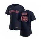 Men's Nike Cleveland Indians #88 Phil Maton Navy Alternate 2020 Authentic Player Baseball Jersey