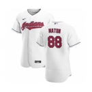 Men's Nike Cleveland Indians #88 Phil Maton White Home 2020 Authentic Team Baseball Jersey