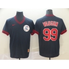 Men's Nike Cleveland Indians #99 Ricky Vaughn  Navy Blue M&N MLB Jersey