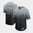 Men's Nike Colorado Rockies #28 Nolan Arenado Grey Drift Fashion MLB Jersey